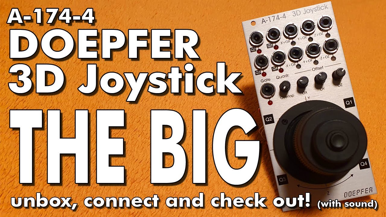 Doepfer A-174-4 3D Joystick Eurorack Controller module reviewed by