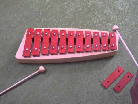 ゾノア社の鉄琴 メタルフォンNG10 - YouTube