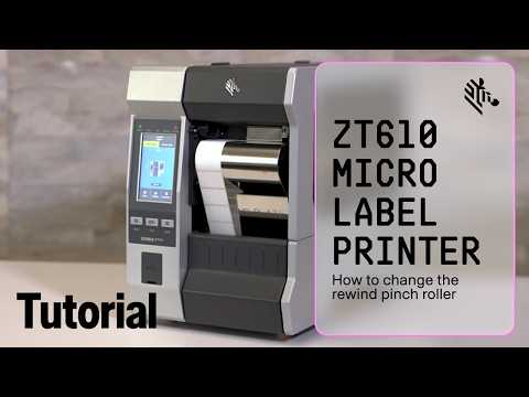 How to change the Rewind Pinch Roller on a ZT610 600 dpi Micro