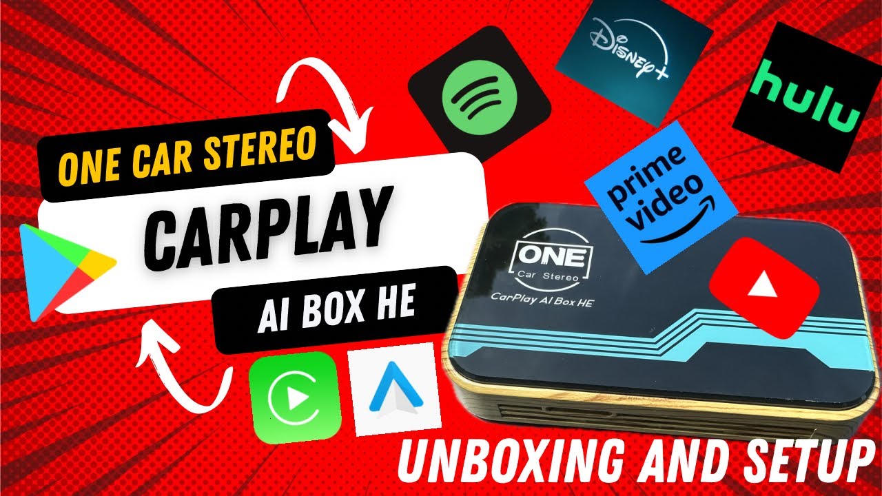 One Car Stereo CarPlay AI Box HE Unboxing and Setup (wireless