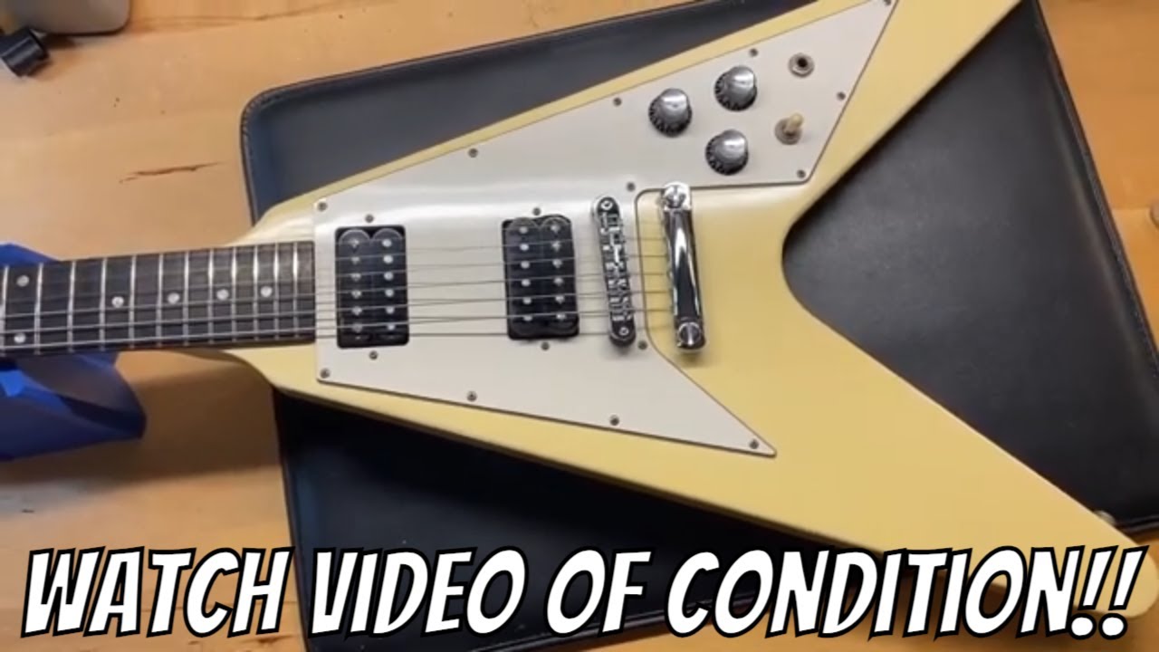 1995 Gibson Flying V '67 Reissue Classic White - YouTube