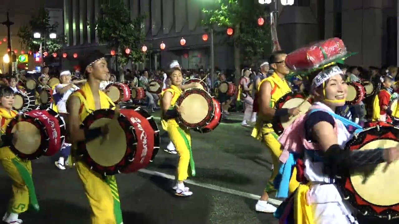 福呼太鼓大パレード 盛岡さんさ踊り 2024 - YouTube