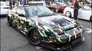 180SXが鮮やかなカモフラを纏う！自社で作り上げたゴリゴリ系カスタム！