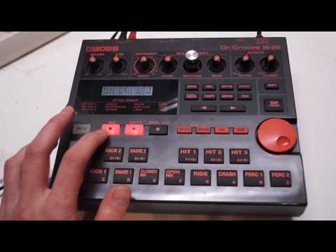 Tutorial BOSS DR-202 Dr. Groove - Simple Beat & Bass - YouTube