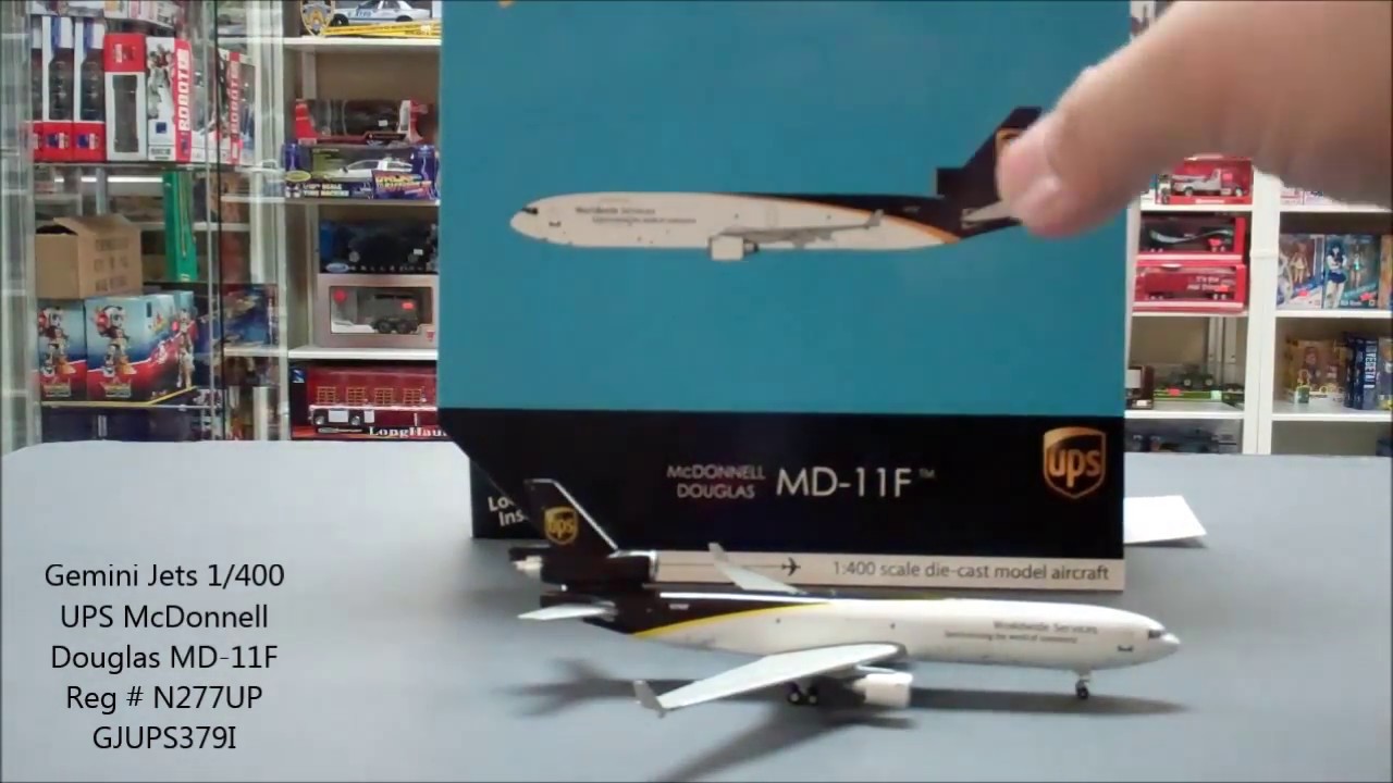 Gemini Jets UPS McDonnell Douglas MD-11F 1/400 Scale Diecast Plane