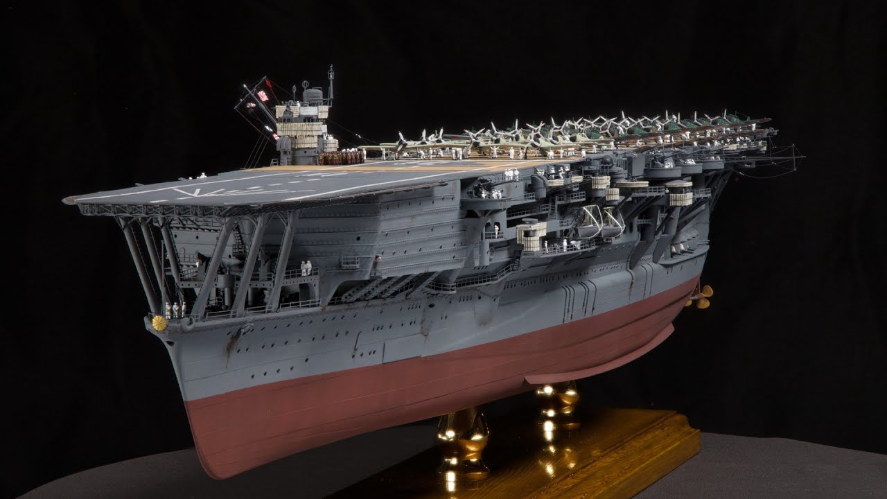 1/350 RC 航空母艦 加賀 1/350 RC Aircraft Carrier Kaga - YouTube