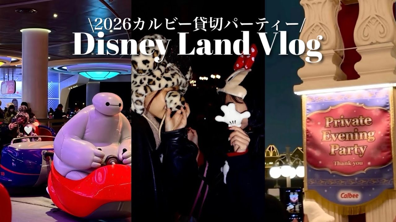 当選】カルビー貸切ディズニー🎠東京ディズニーランドVlog｜待ち時間も