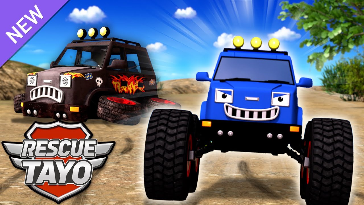 スーパータイヤカン！穴に落ちたバッドカーを助けろ! l 子供向けアニメ