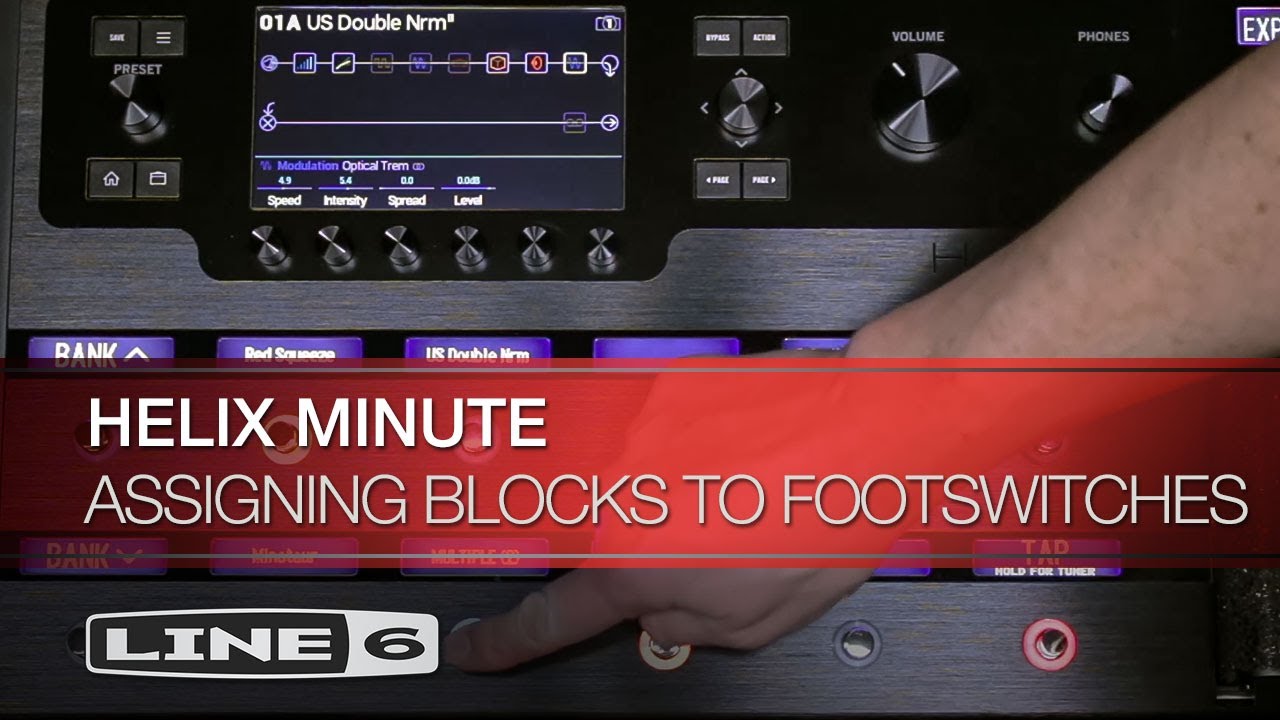 Helix Minute：フットスイッチにブロックをアサインする | Line 6
