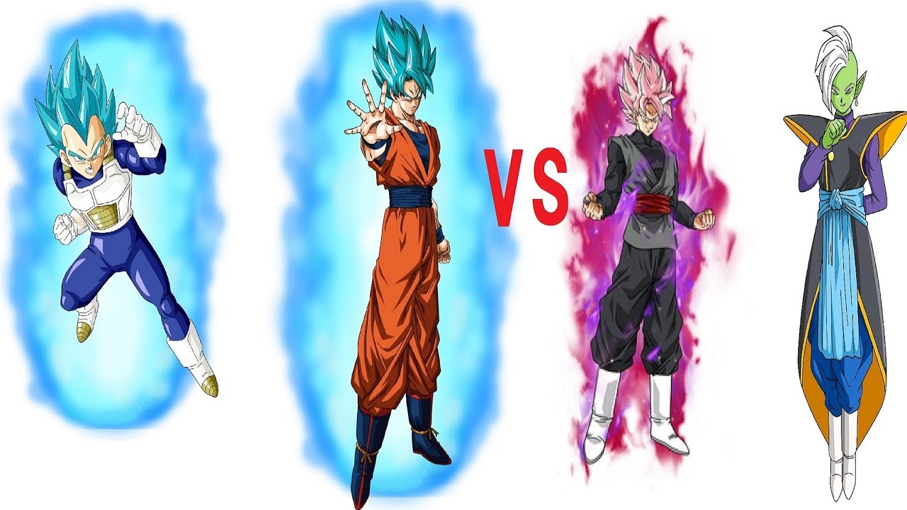 MUGEN】 SSGSS悟空＆SSGSSベジータVS超サイヤ人ロゼゴクウブラック