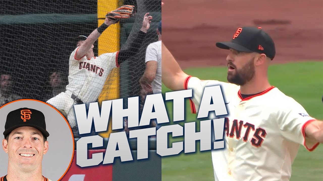 WHAT A CATCH! Mike Yastrzemski makes an AMAZING leaping grab