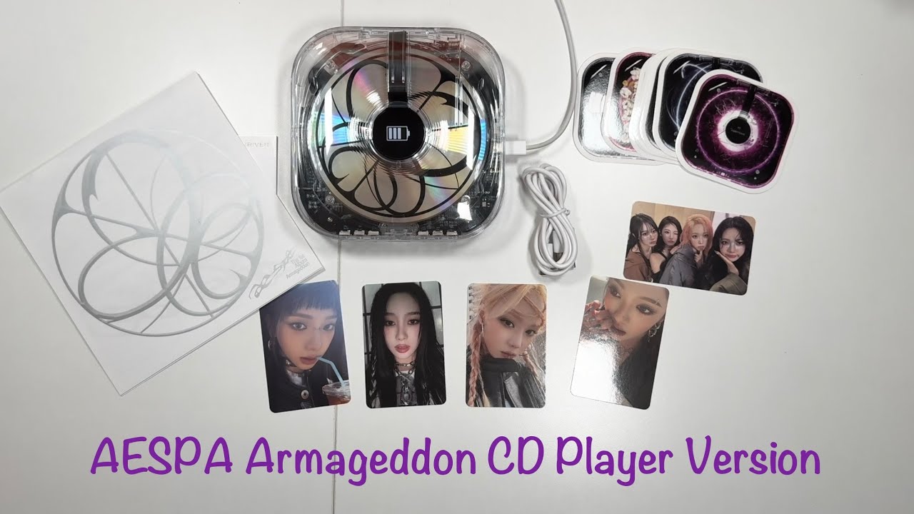 Unboxing: Aespa Armageddon CD Player Version - YouTube