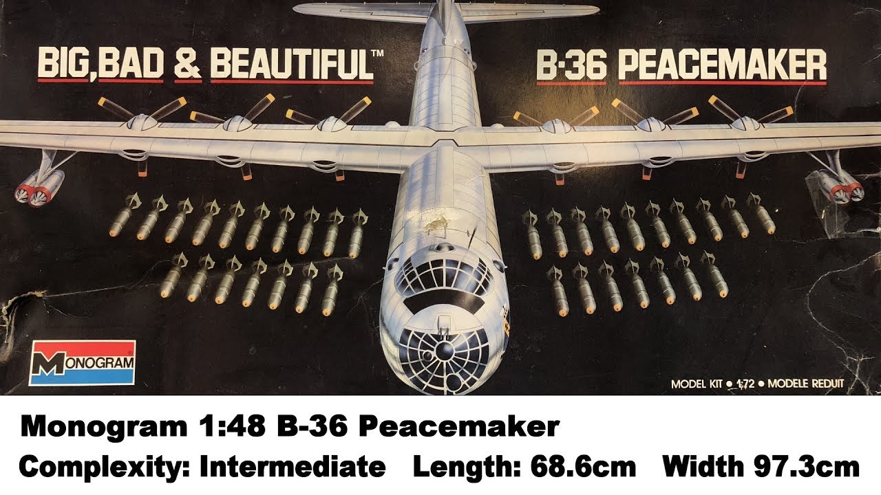 Large Scale! Monogram 1:72 Convair B-36 Peacemaker Kit Review