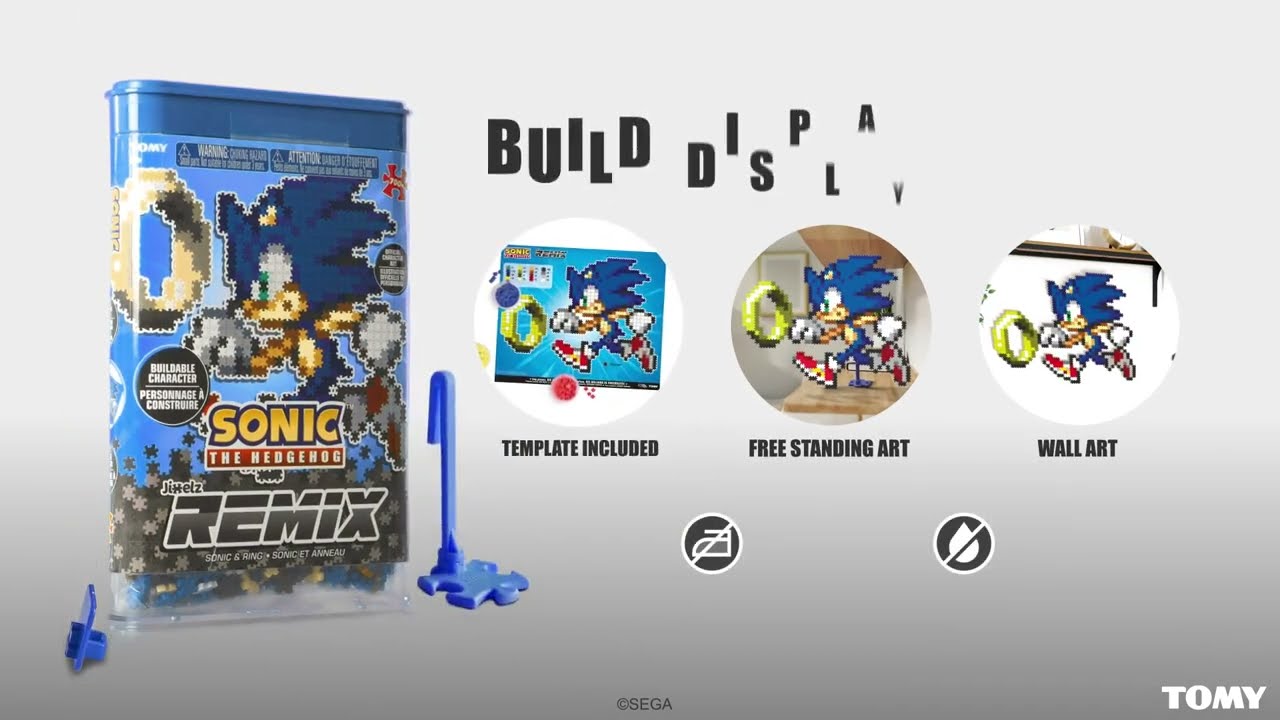 Jixelz® Remix – DIY Sonic the Hedgehog Collectible – Sonic and