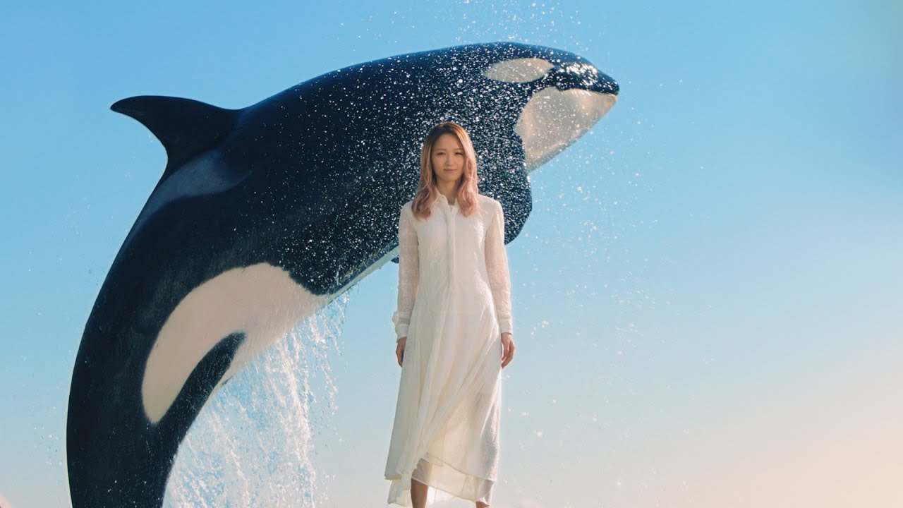 元E-girlsのDream Ami、シャチと共演 新曲「Wonderful World」を起用