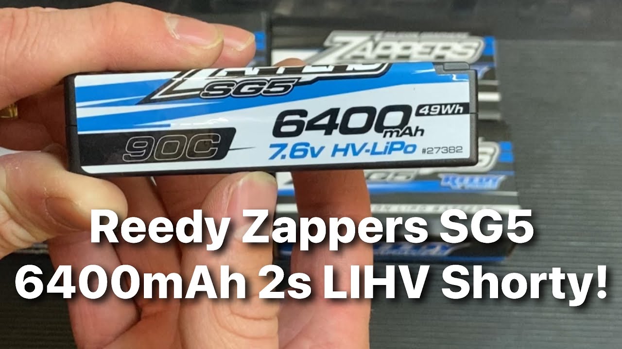 Reedy Zappers SG5 2s 6400mah LIHV Shorty Packs! - YouTube