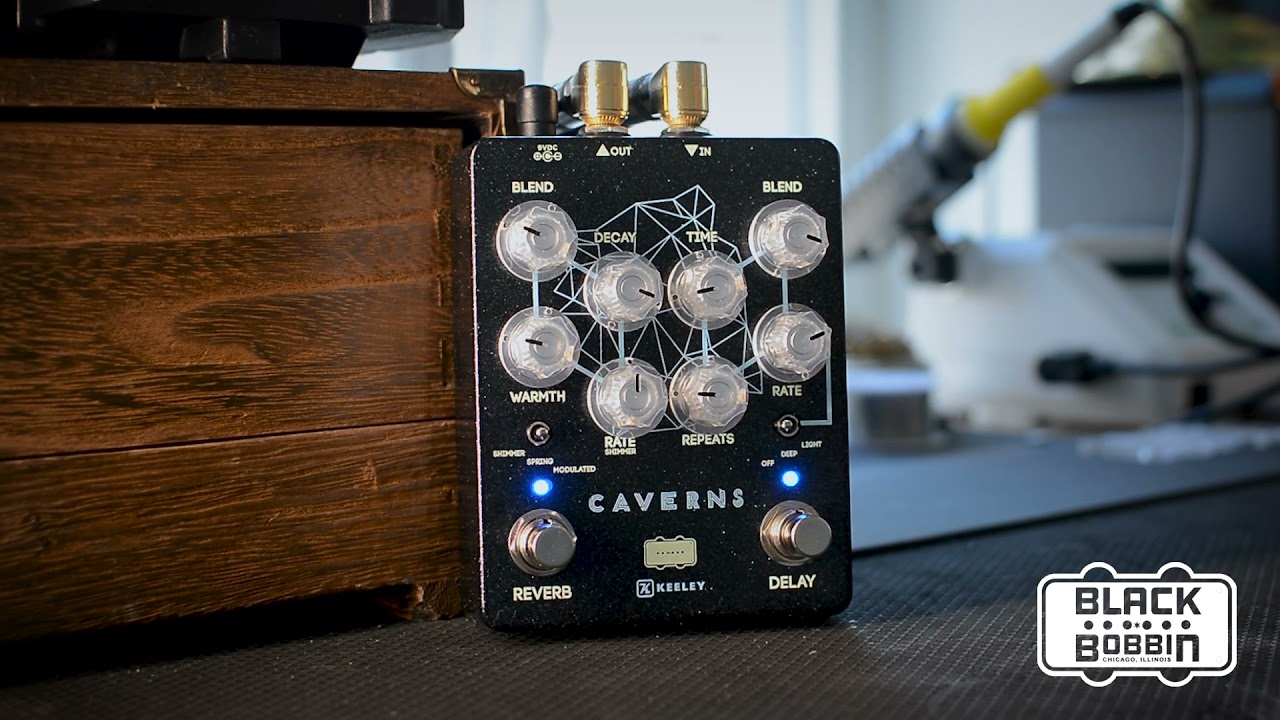 Keeley Caverns Reverb Delay v2 Black Sparkle Exclusive - YouTube