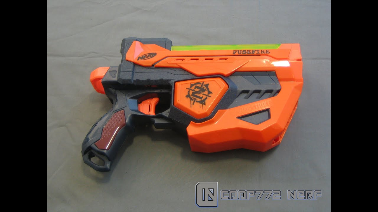 REVIEW] Nerf Zombie Strike Fusefire Review & Firing Test - YouTube