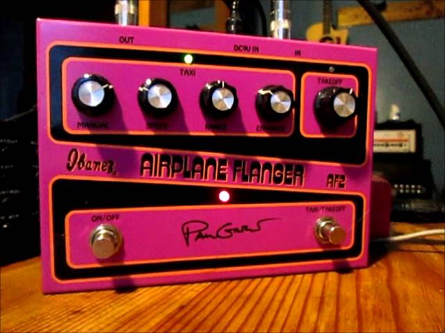 Ibanez Paul Gilbert Airplane Flanger AF2 Pedal Demo - YouTube