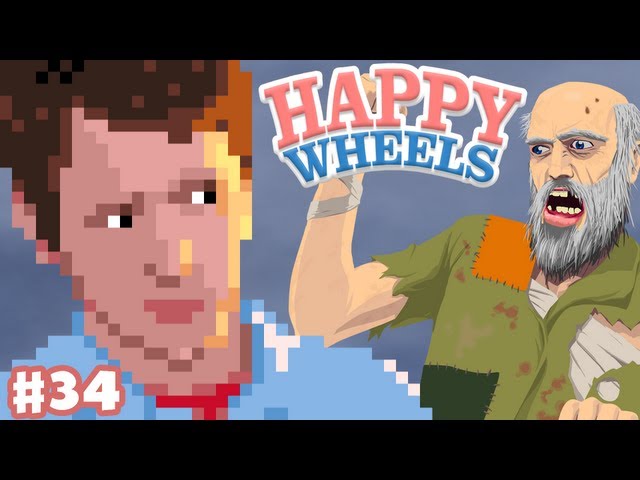 Happy Wheels - Part 34 - So Many Obstacles - YouTube