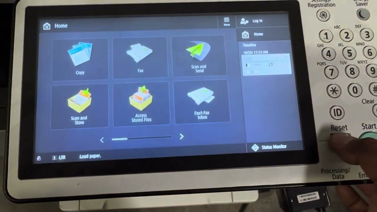 Canon iRA C52xx error code E732-021 Communication code - YouTube