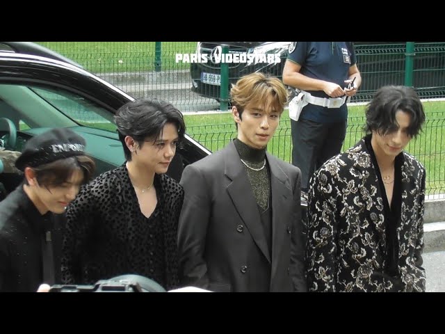 INI japanese band arrival at Milan Fashion Week 25 september 2025