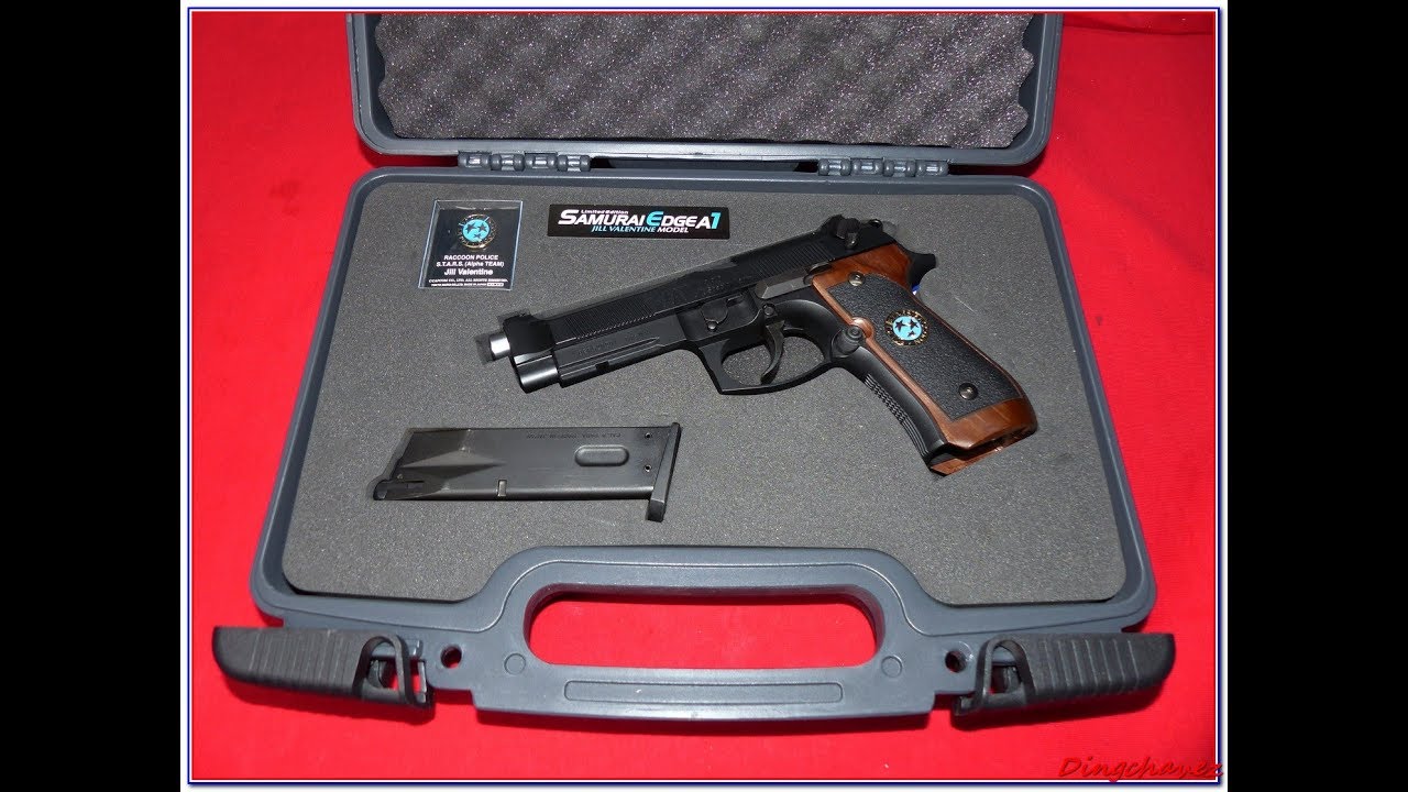 Airsoft - Tokyo Marui Samurai Edge A1 Jill Valentine shooting