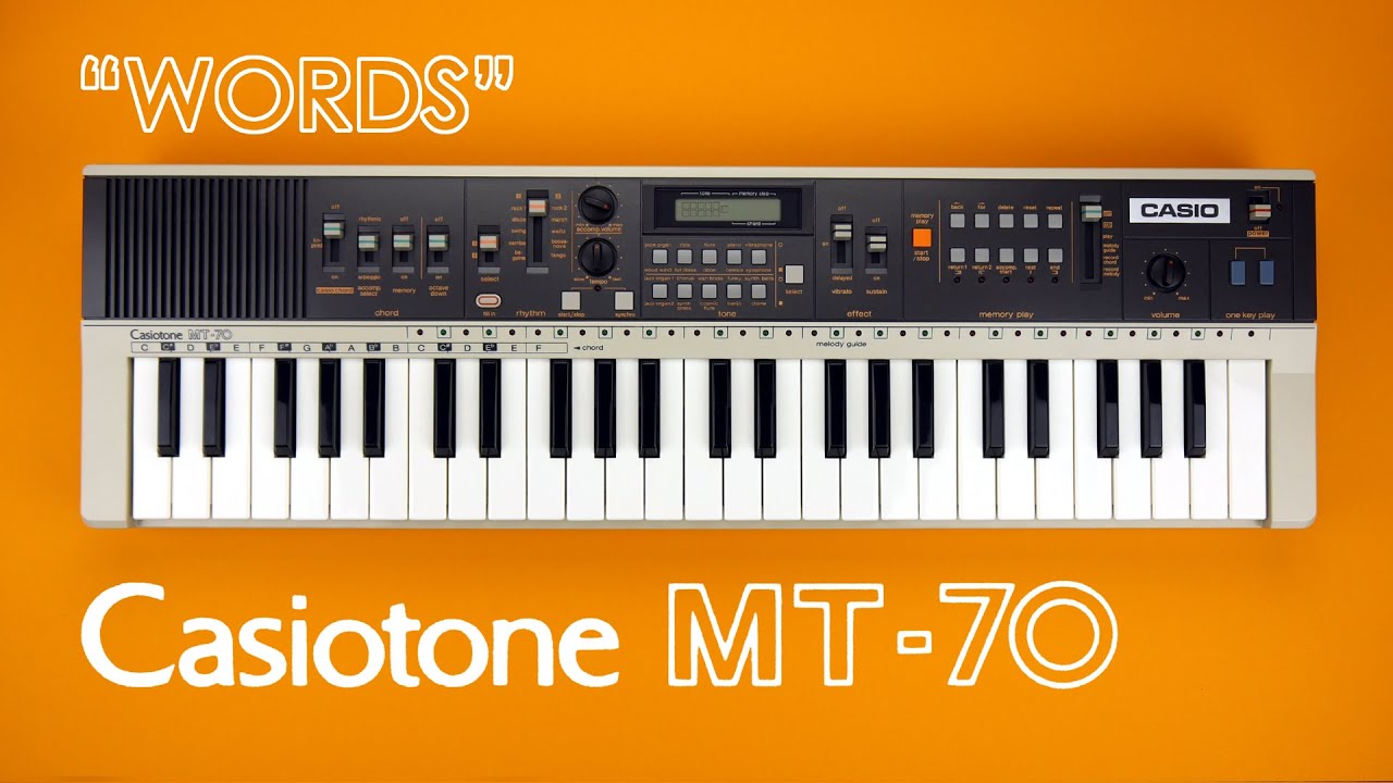 Words (Don't Come Easy) - Casio MT-70 - YouTube