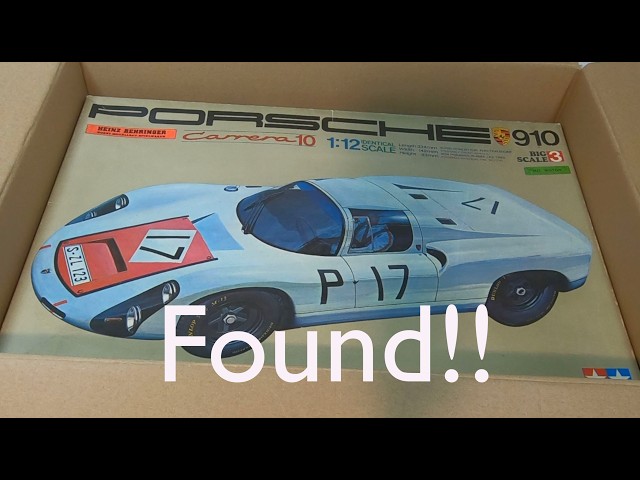 Ultra rare vintage Porsche 910 1/12 Tamiya static model - YouTube