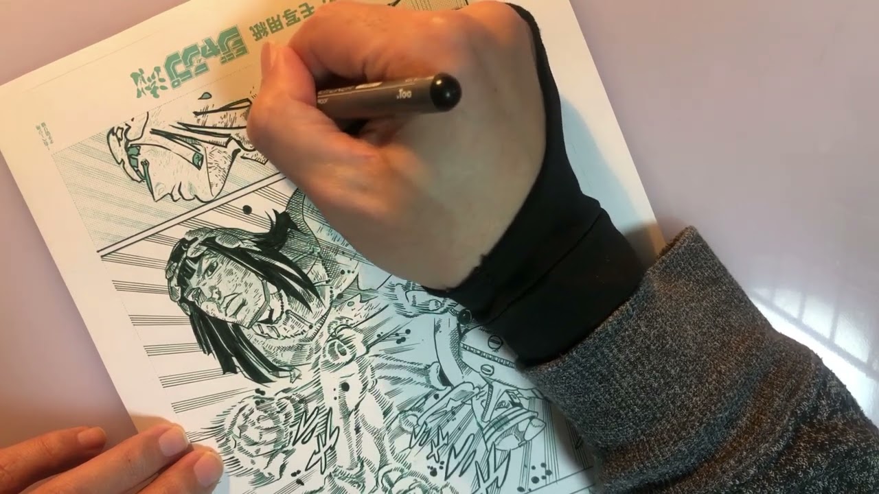 ジャンプ流！！『ジョジョリオン』荒木飛呂彦編で遊ぶ！複製原稿 ペン