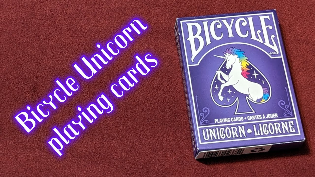 Daily deck review day 52 - Bicycle Unicorn playing cards - YouTube