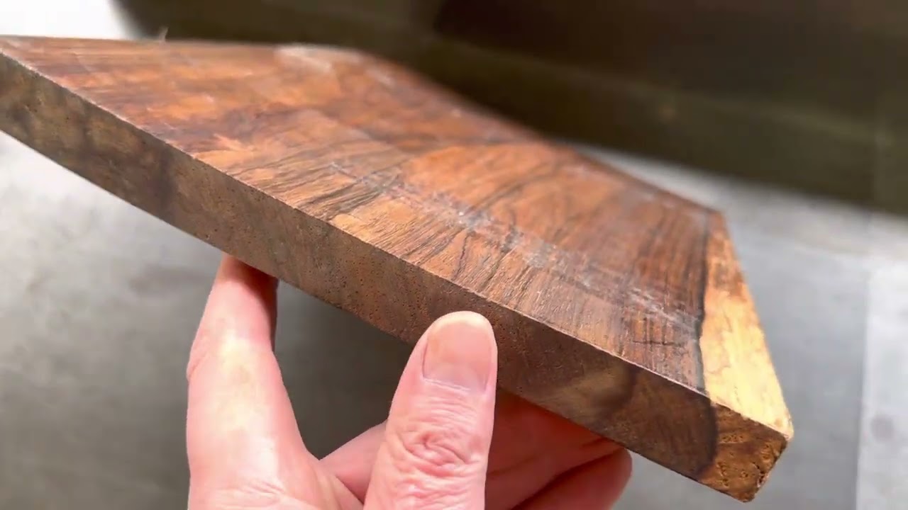 材料紹介 ハカランダ（ブラジリアンローズウッド） - YouTube