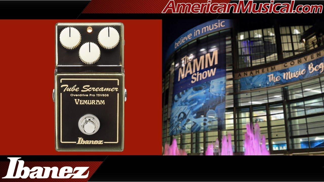 NAMM 2019 Ibanez Vemuram TSV808 - American Musical Supply - YouTube