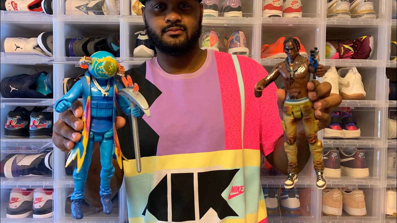TRAVIS SCOTT x FORTNITE ACTION FIGURE UNBOXING + REVIEW - YouTube