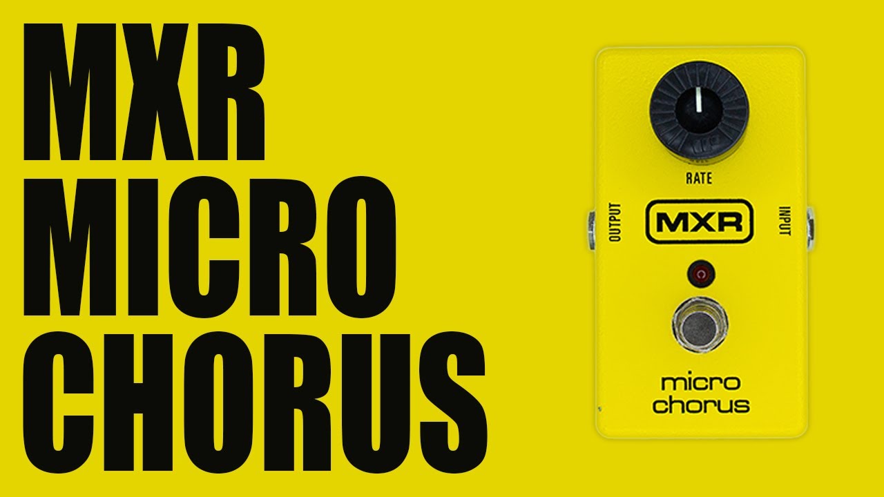 MXR - M148 Micro Chorus - Demo - YouTube