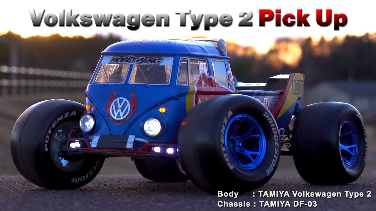 Volkswagen Type 2 Pick Up - Customiuzed Tamiya VW Type2 Body - YouTube