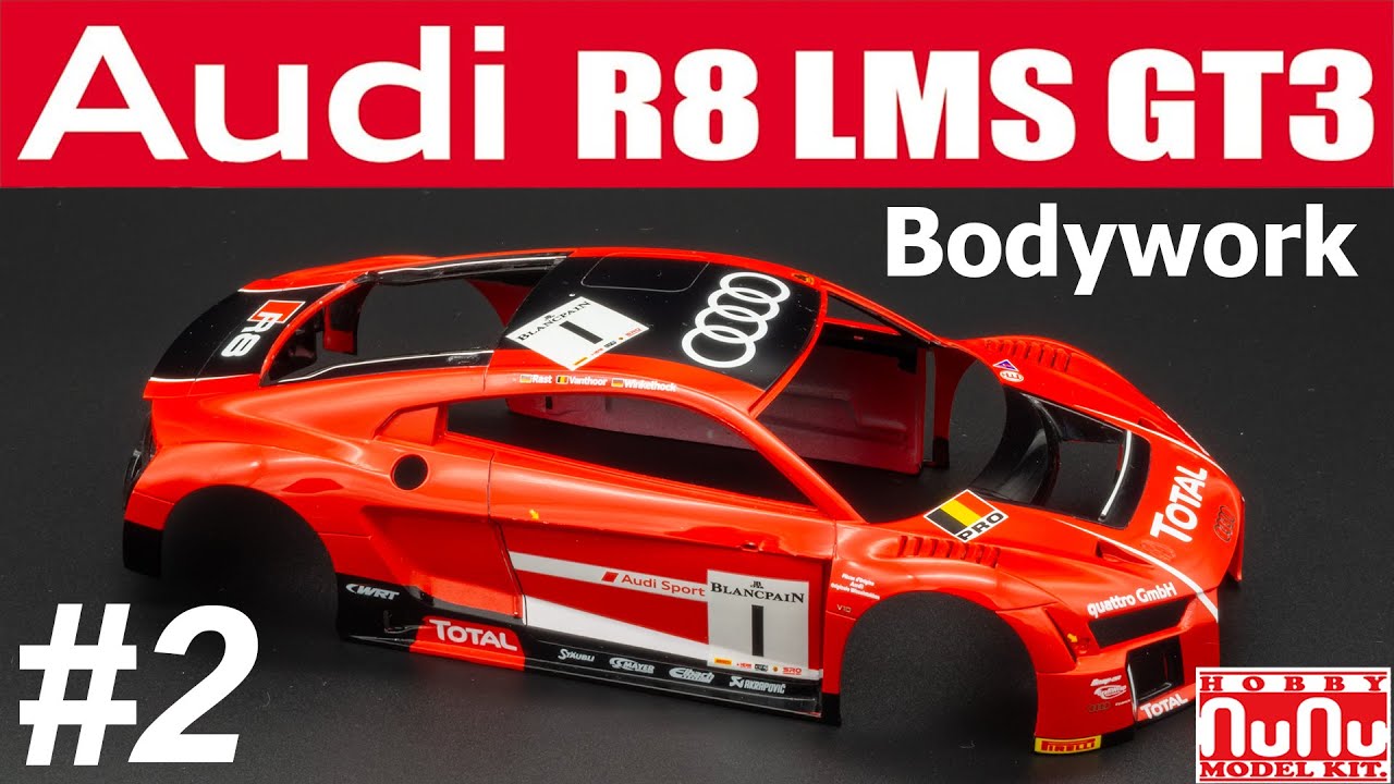 1/24 Audi R8 LMS GT3 Bodywork. NuNu 24004 #2 - YouTube