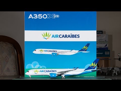 JC Wings 1:200 Air Caraïbes A350-900XWB Unboxing & Review [4K