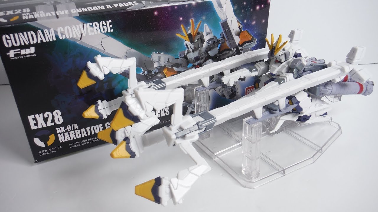 FW GUNDAM CONVERGE EX28 ナラティブガンダムA装備 開封 RX-9/A