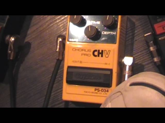 Guyatone ps-034 chorus pro in studio - YouTube