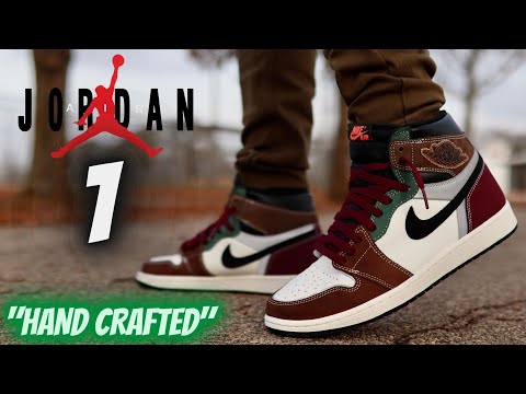 JORDAN 1 HAND CRAFTED DETAILED REVIEW & ON FEET W/ LACE SWAPS