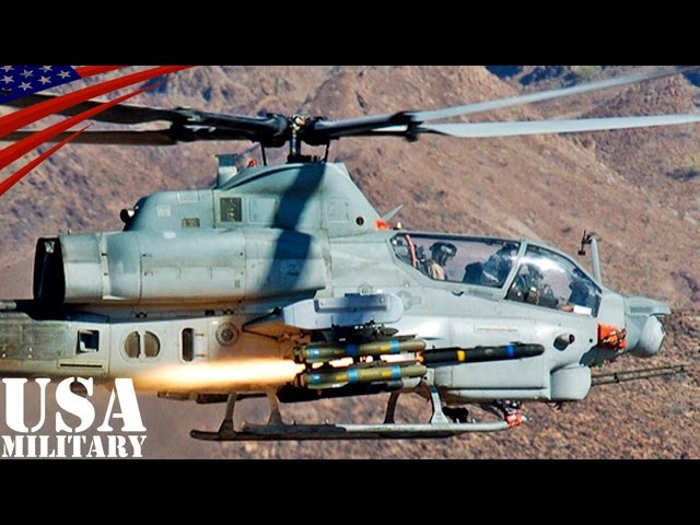 AH-1Wスーパーコブラ(攻撃ヘリ)実弾射撃演習 - AH-1W Super Cobra