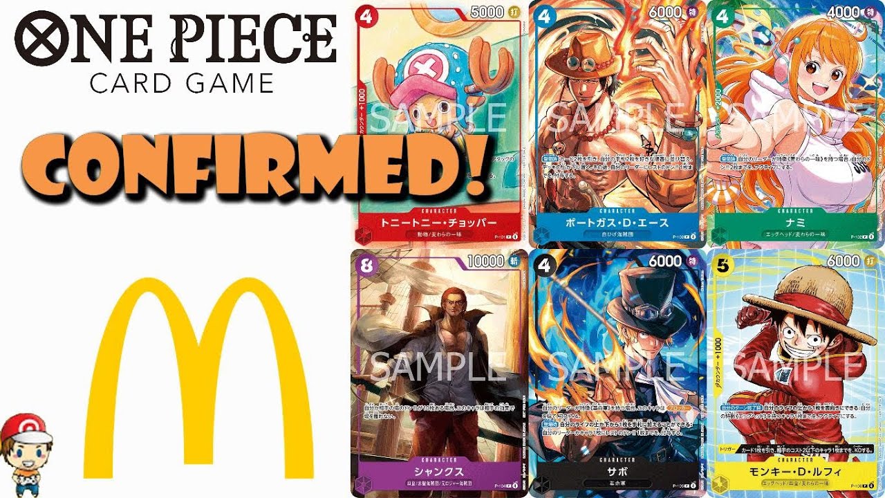 One Piece McDonald's Cards Confirmed! Coming SOON! How to get Them