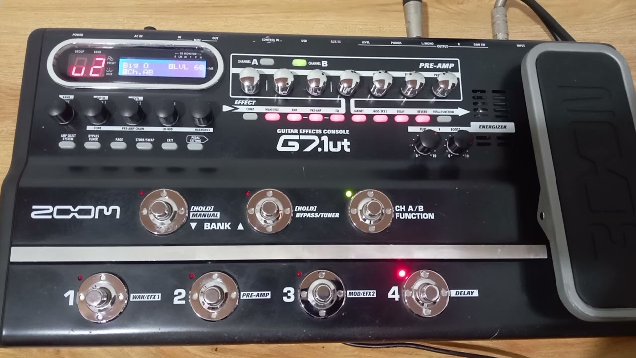 Zoom G7.1ut Guitar Multi Effects Demo - YouTube