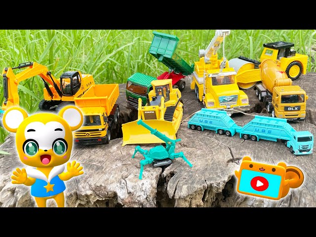 はたらくくるま】【おもちゃ】工事現場の車でかくれんぼ！トミカ☆車