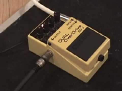Boss SD-2 Dual Overdrive guitar pedal demo - YouTube
