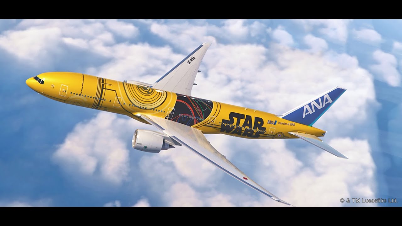 News ANA スターウォーズ C-3PO 特別塗装機 B777国内線 2017年3月就航