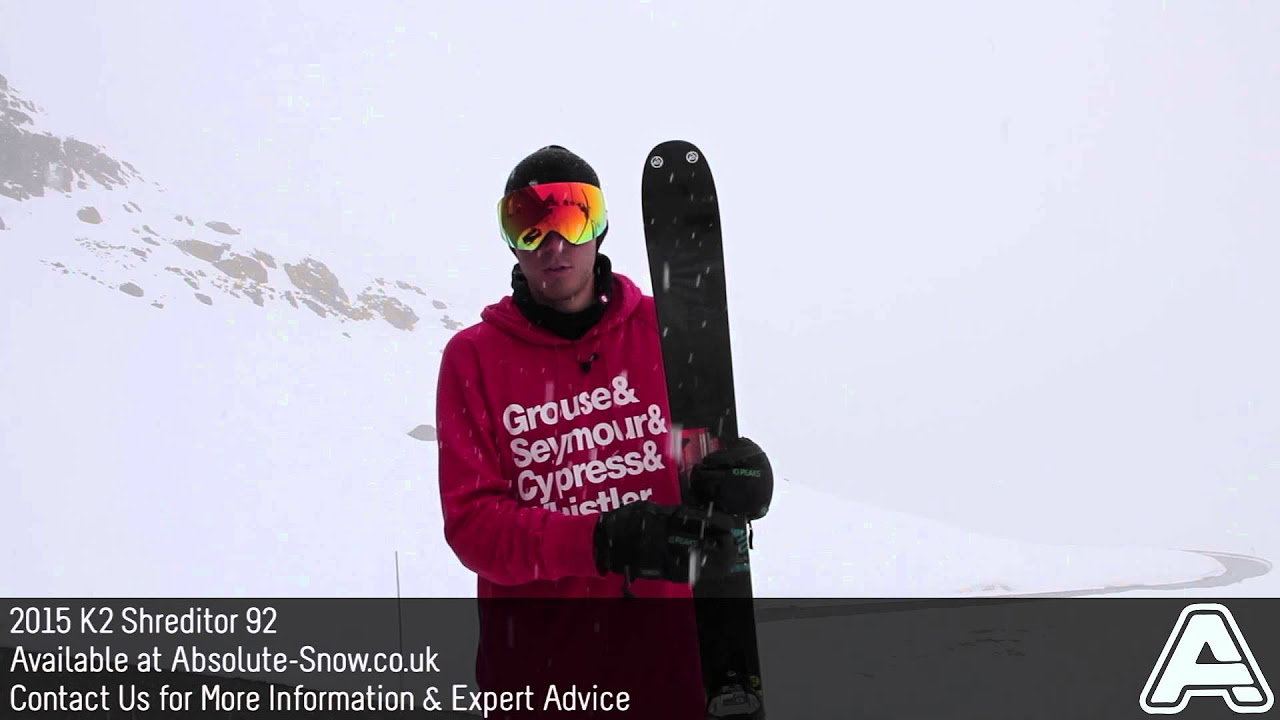 2014 / 2015 | K2 Shreditor 92 Ski | Video Review - YouTube