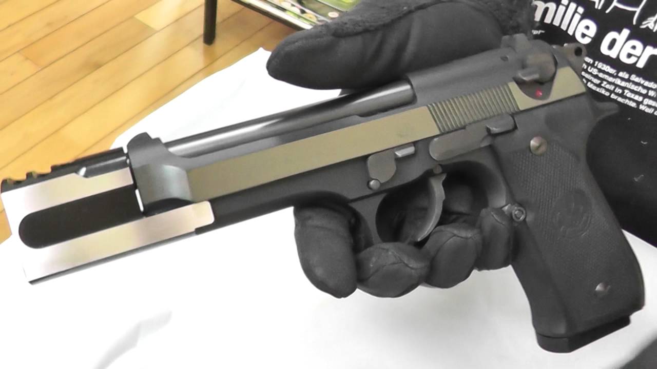 WA ベレッタ M92FS レオンモデル【Nanchan's Custom Gun】 - YouTube