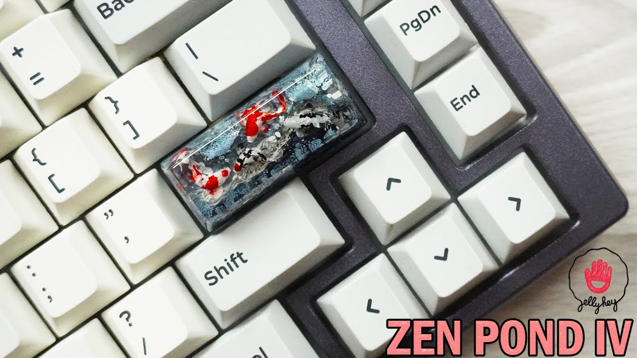 Artisan Resin Keycap | Zen Pond IV - Jelly Key (Joiha) - YouTube
